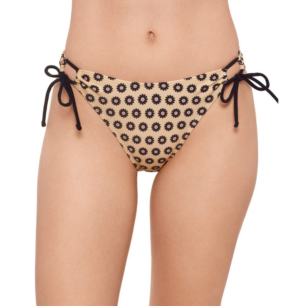 Salt + Cove Juniors' Floral-Print Side-Tie Bikini Bottoms Linen Size M 0247